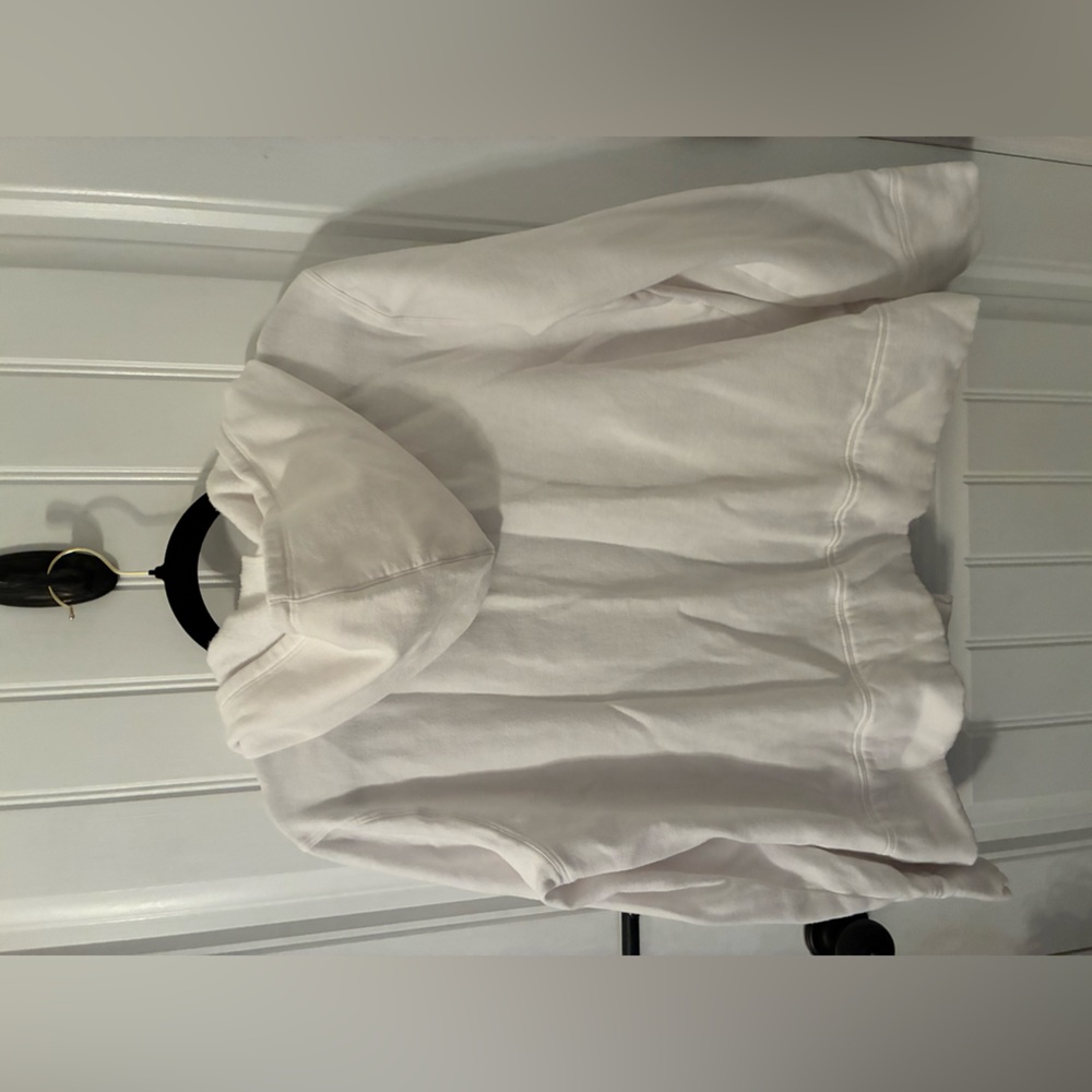 White Hooded Zip-Up Jacket - Picture 2 of 6